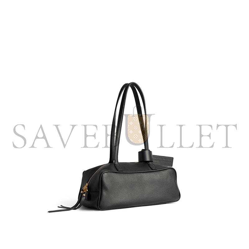 BALENCIAGA WOMEN'S CARRIE BOWLING BAG SMALL IN BLACK 8329202ABNQ1000  (31*12*12cm)